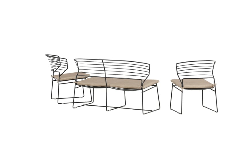 Milano Loungegruppe Beige - Venture Home - Verandamøbler - Sofagruppe utendørs - Loungesett