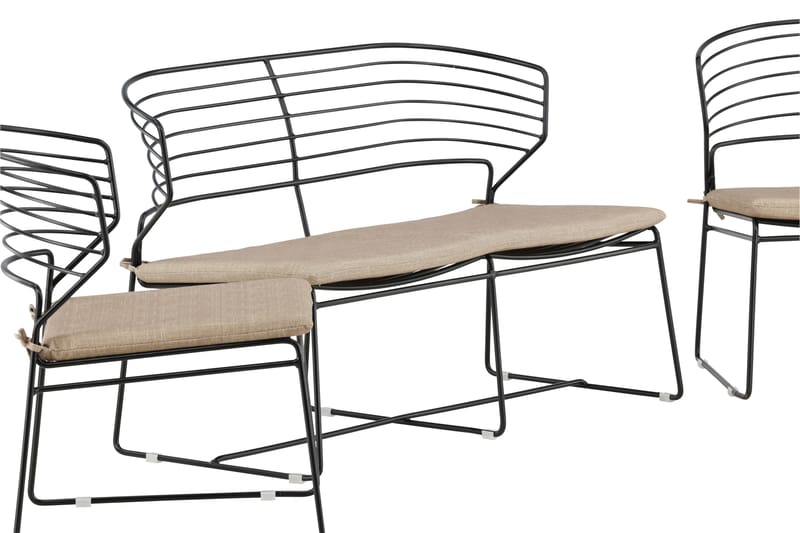 Milano Loungegruppe Beige - Venture Home - Verandamøbler - Sofagruppe utendørs - Loungesett