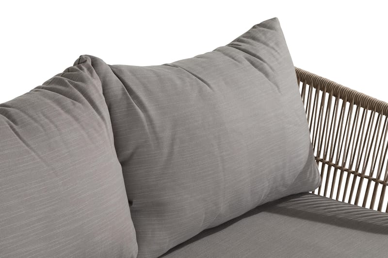 Morocco Sofagruppe - Akasie/Brun/Beige - Hagemøbler - Loungemøbler - Loungesett