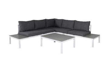 Odense Loungegruppe med Puter - Hvit - Hagemøbler - Loungemøbler - Loungesett