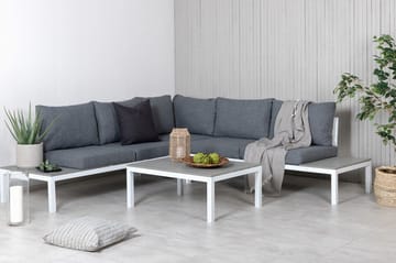 Odense Loungegruppe med Puter - Hvit - Hagemøbler - Loungemøbler - Loungesett