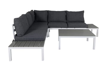 Odense Loungegruppe med Puter - Hvit - Hagemøbler - Loungemøbler - Loungesett