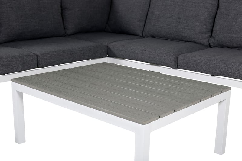 Odense Loungegruppe med Puter - Hvit - Hagemøbler - Loungemøbler - Loungesett