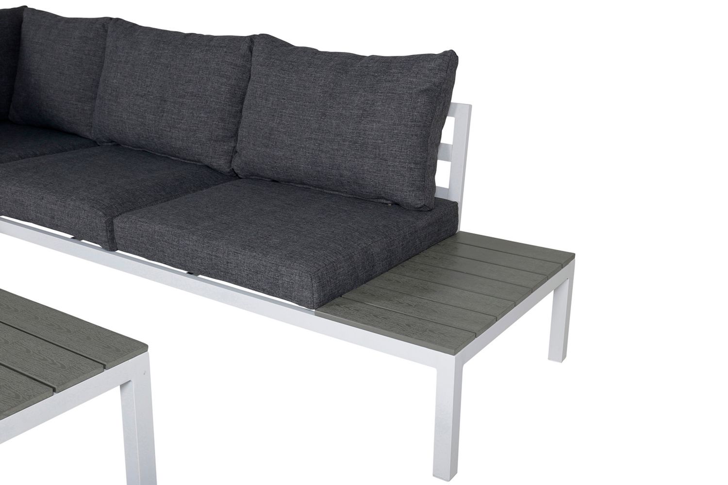 Odense Loungegruppe med Puter - Hvit - Hagemøbler - Loungemøbler - Loungesett