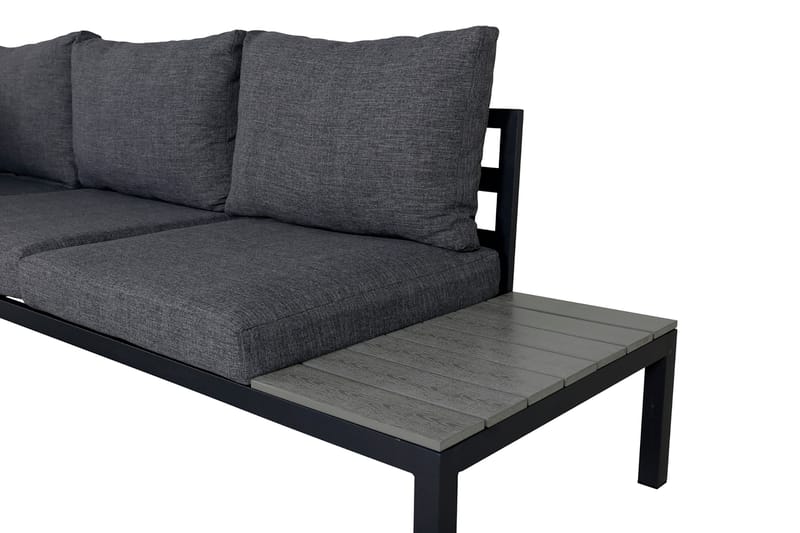 Odense Loungegruppe med Puter - Svart - Hagemøbler - Loungemøbler - Loungesett
