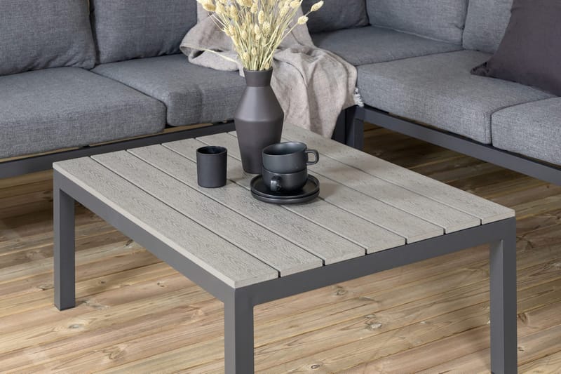 Odense Loungegruppe med Puter - Svart - Hagemøbler - Loungemøbler - Loungesett