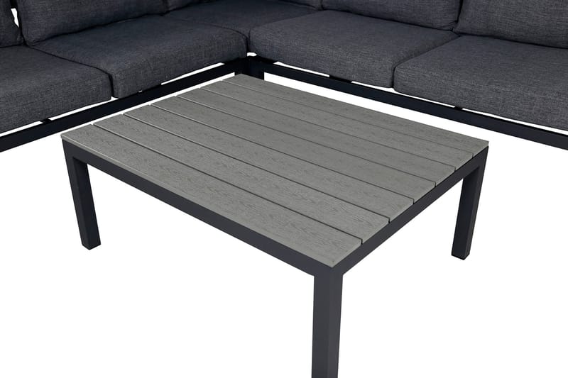 Odense Loungegruppe med Puter - Svart - Hagemøbler - Loungemøbler - Loungesett