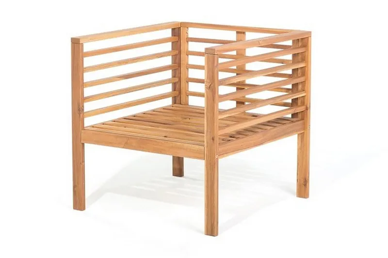 Pacific Loungegruppe 130 cm - Tre / Natur - Hagemøbler - Loungemøbler - Loungesett