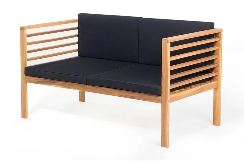 Pacific Loungegruppe 130 cm - Tre / Natur - Hagemøbler - Loungemøbler - Loungesett