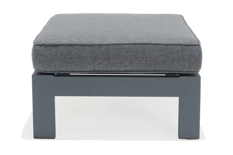 Palau Lenestol med Fotskammel - Grå - Hagemøbler - Loungemøbler - Loungestol ute