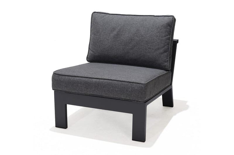 Palau Lenestol med Fotskammel - Grå - Hagemøbler - Loungemøbler - Loungestol ute