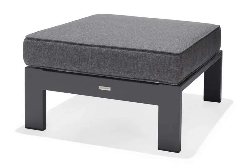 Palau Lenestol med Fotskammel - Grå - Hagemøbler - Loungemøbler - Loungestol ute