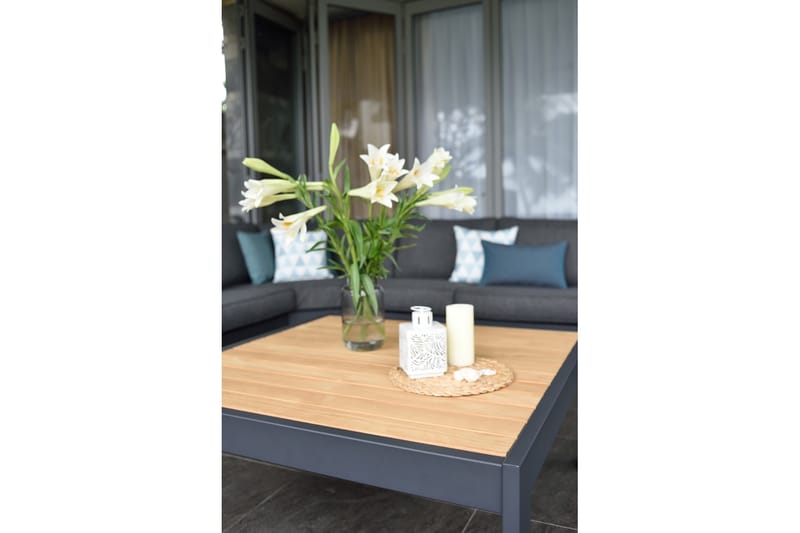 Palau Loungegruppe 5-seter - Tre/Grå - Hage - Utemiljø - Veranda & terrasse - Verandamøbler