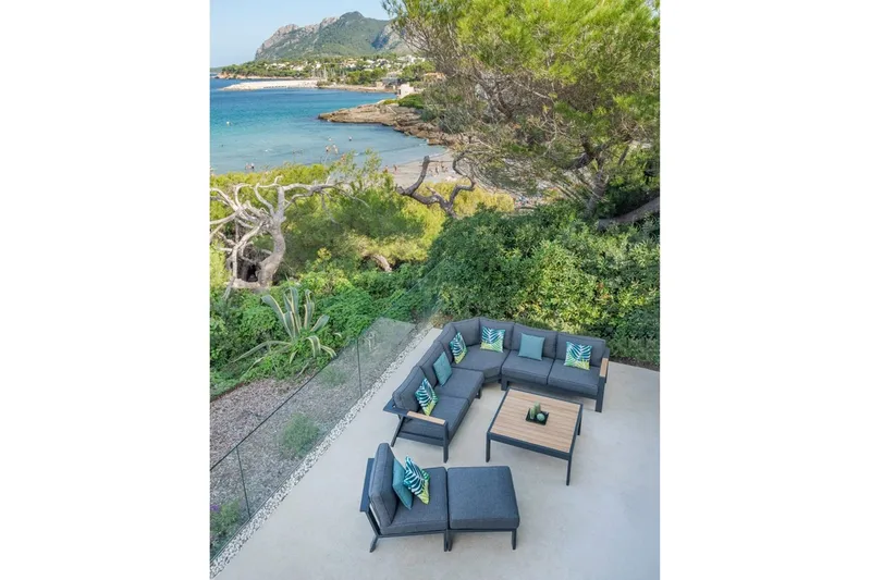 Palau Loungegruppe 5-seter - Tre/Grå - Hage - Utemiljø - Veranda & terrasse - Verandamøbler