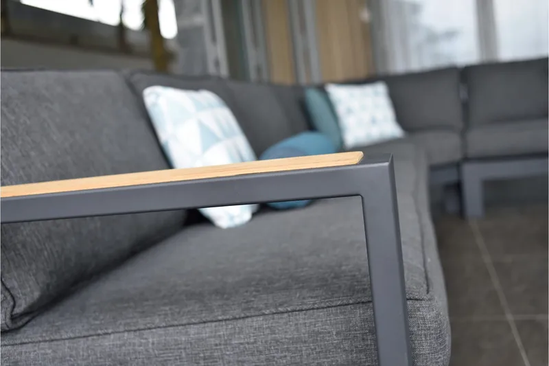 Palau Loungegruppe 5-seter - Tre/Grå - Hage - Utemiljø - Veranda & terrasse - Verandamøbler