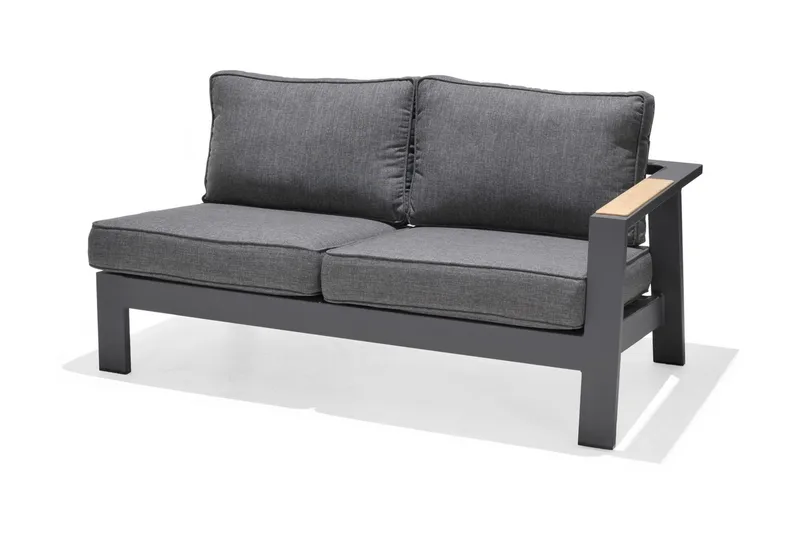 Palau Loungegruppe 5-seter - Tre/Grå - Hage - Utemiljø - Veranda & terrasse - Verandamøbler