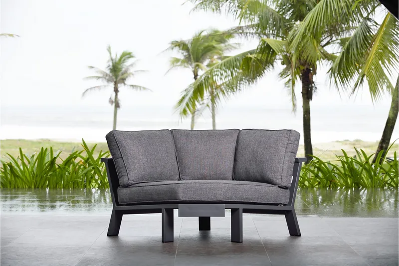 Palau Loungegruppe 5-seter - Tre/Grå - Hage - Utemiljø - Veranda & terrasse - Verandamøbler