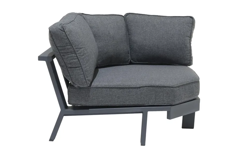 Palau Loungegruppe 5-seter - Tre/Grå - Hage - Utemiljø - Veranda & terrasse - Verandamøbler