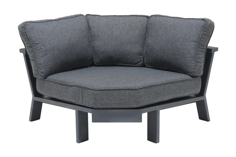 Palau Loungegruppe 5-seter - Tre/Grå - Hage - Utemiljø - Veranda & terrasse - Verandamøbler