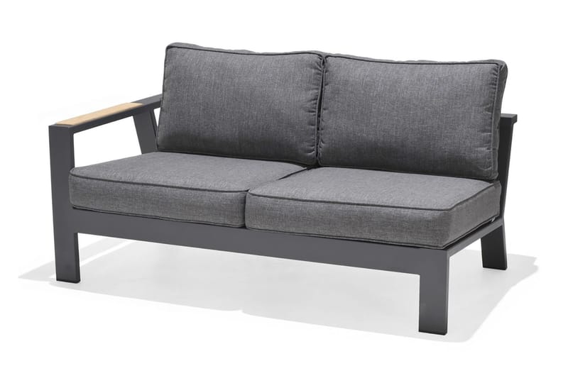 Palau Loungegruppe 6-seter - Tre/Grå - Hage - Utemiljø - Veranda & terrasse - Verandamøbler