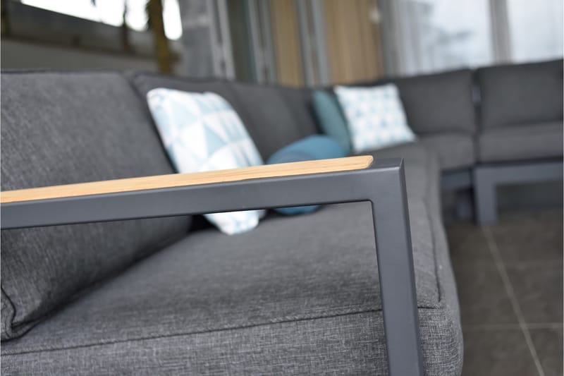 Palau Loungegruppe 6-seter - Tre/Grå - Hage - Utemiljø - Veranda & terrasse - Verandamøbler