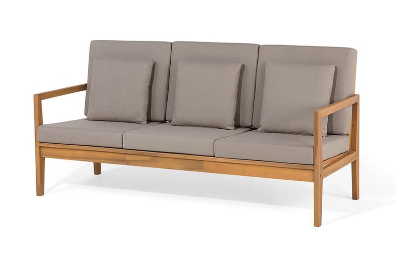 Pataja Loungegruppe 197 cm - Grå - Verandamøbler - Sofagruppe utendørs - Loungesett