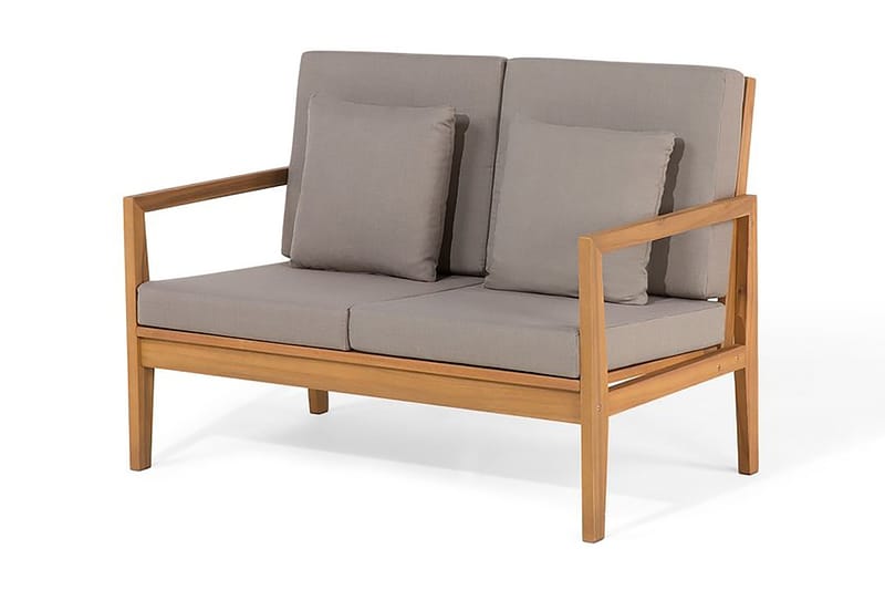 Pataja Loungegruppe 197 cm - Tre / Natur - Verandamøbler - Sofagruppe utendørs - Loungesett