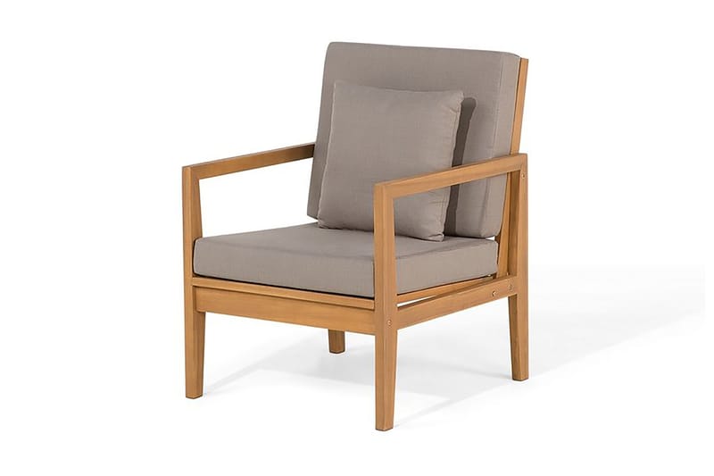 Pataja Loungegruppe 197 cm - Tre / Natur - Verandamøbler - Sofagruppe utendørs - Loungesett