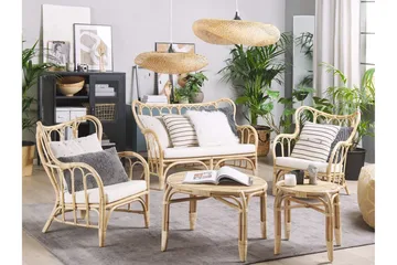 Pedagne Lounge gruppe 4-seter - Rotting / Beige - Hagemøbler - Loungemøbler - Loungesett