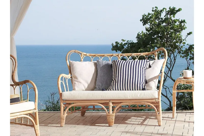 Pedagne Lounge gruppe 4-seter - Rotting / Beige - Hagemøbler - Loungemøbler - Loungesett