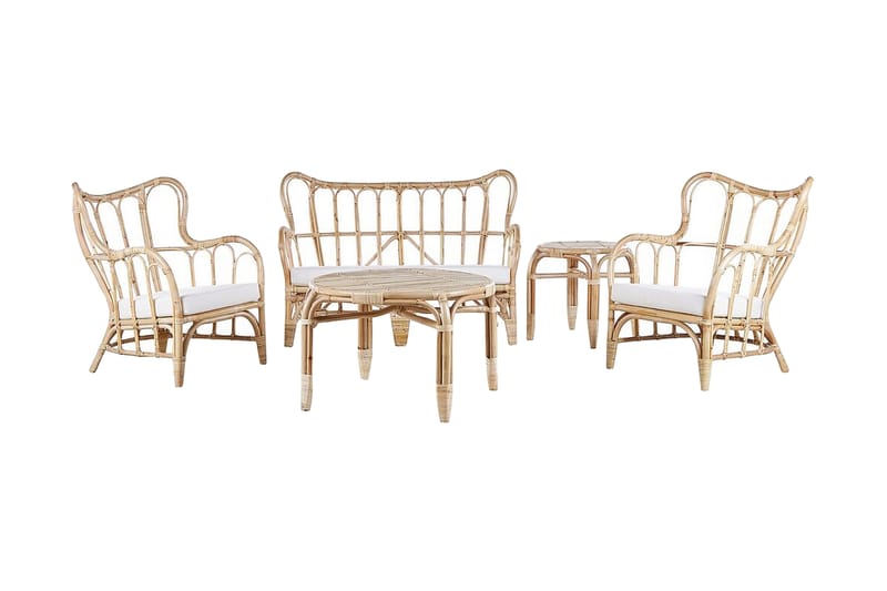 Pedagne Lounge gruppe 4-seter - Rotting / Beige - Hagemøbler - Loungemøbler - Loungesett