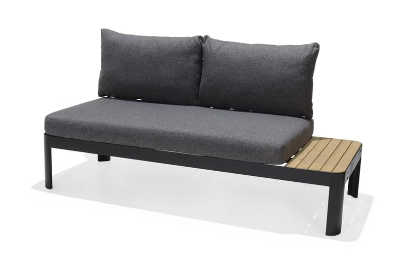 Portals Loungegruppe 4-seter - Svart / Teak - Hage - Utemiljø - Veranda & terrasse - Verandamøbler