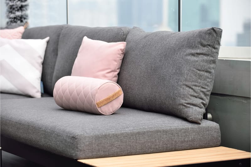 Portals Loungegruppe 4-seter - Svart / Teak - Hage - Utemiljø - Veranda & terrasse - Verandamøbler