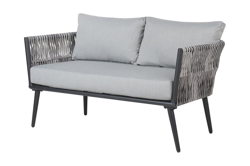 Preveza Loungegruppe 120 cm - Grå - Hagemøbler - Loungemøbler - Loungesett
