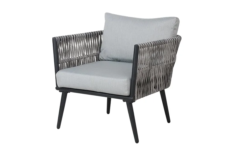 Preveza Loungegruppe 120 cm - Grå - Hagemøbler - Loungemøbler - Loungesett