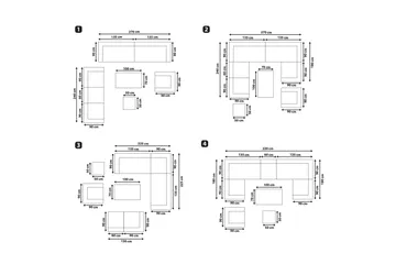 Reecer Loungegruppe - Grå - Hagemøbler - Loungemøbler - Loungesett