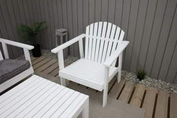 Rolston Loungesett - Hvit - Hagemøbler - Loungemøbler - Loungesett