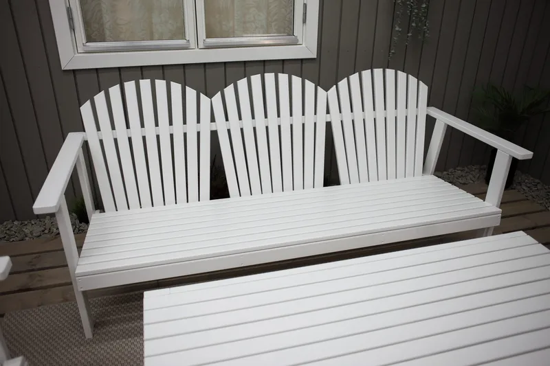 Rolston Loungesett - Hvit - Hagemøbler - Loungemøbler - Loungesett