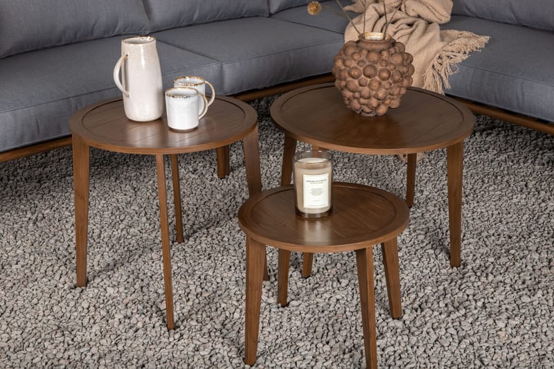 Roxo Hjørnesofa Brun - Venture Home - Hagemøbler - Loungemøbler - Loungesett