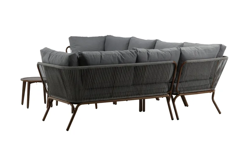Roxo Hjørnesofa Brun - Venture Home - Hagemøbler - Loungemøbler - Loungesett