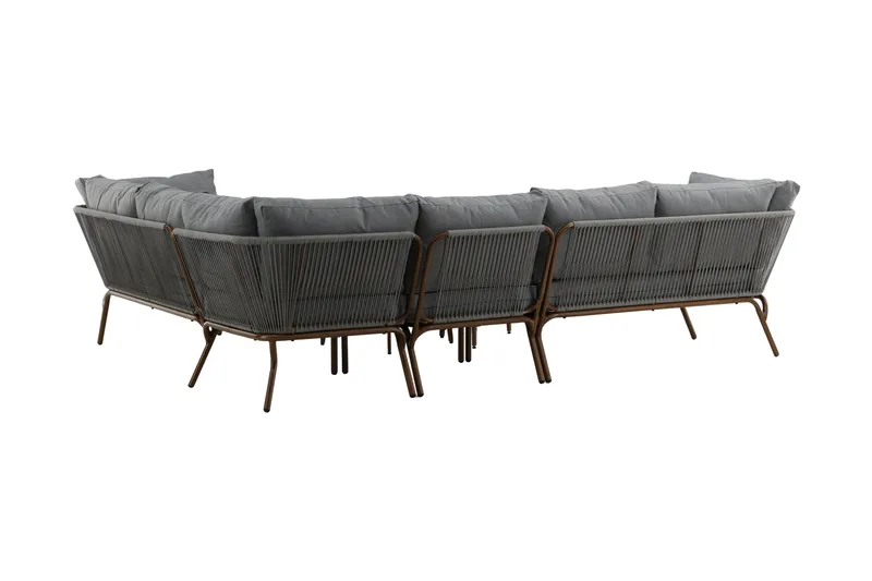 Roxo Hjørnesofa Brun - Venture Home - Hagemøbler - Loungemøbler - Loungesett