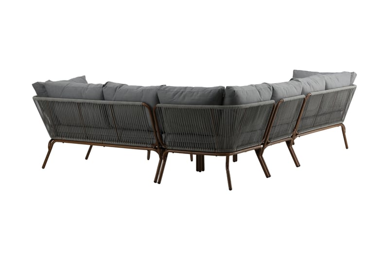 Roxo Hjørnesofa Brun - Venture Home - Verandamøbler - Sofagruppe utendørs - Loungesett