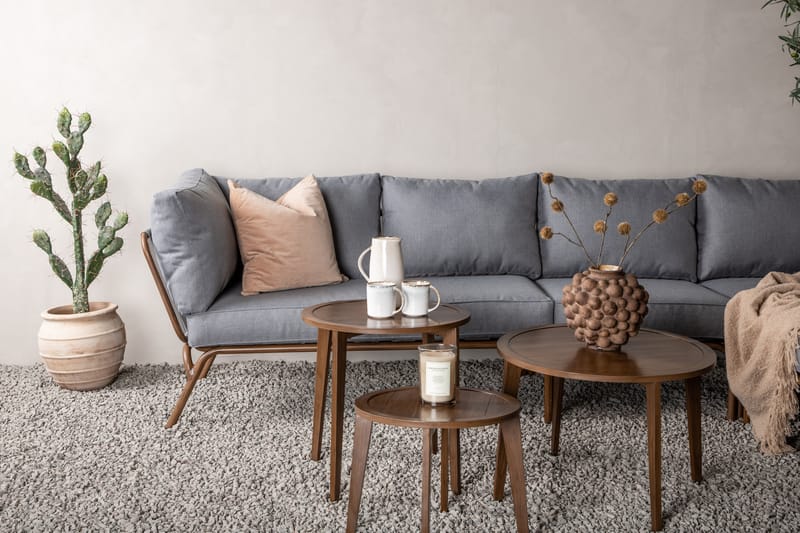 Roxo Hjørnesofa Brun - Venture Home - Verandamøbler - Sofagruppe utendørs - Loungesett