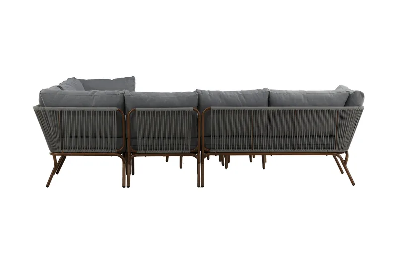 Roxo Hjørnesofa Brun - Venture Home - Hagemøbler - Loungemøbler - Loungesett