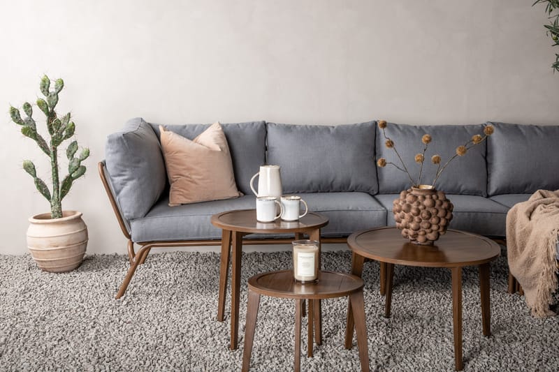 Roxo Hjørnesofa Brun - Venture Home - Hagemøbler - Loungemøbler - Loungesett