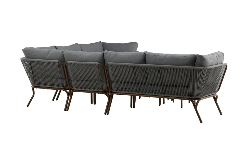 Roxo Hjørnesofa Brun - Venture Home - Hagemøbler - Loungemøbler - Loungesett