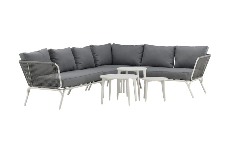 Roxo hjørnesofa hvit - Venture Home - Hagemøbler - Loungemøbler - Loungesett