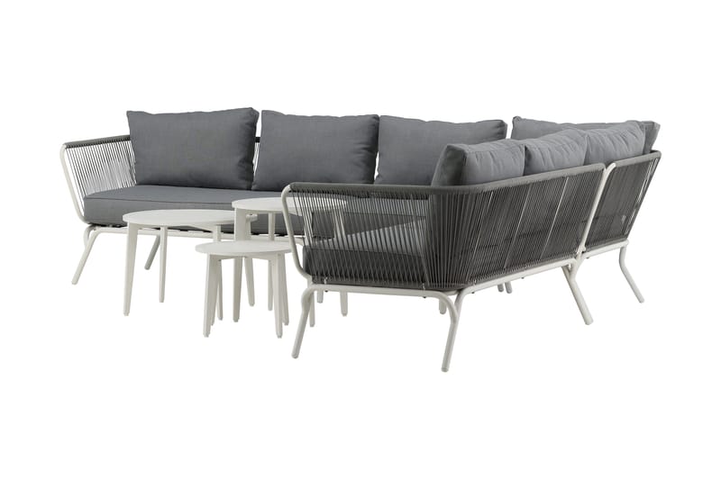 Roxo hjørnesofa hvit - Venture Home - Hagemøbler - Loungemøbler - Loungesett