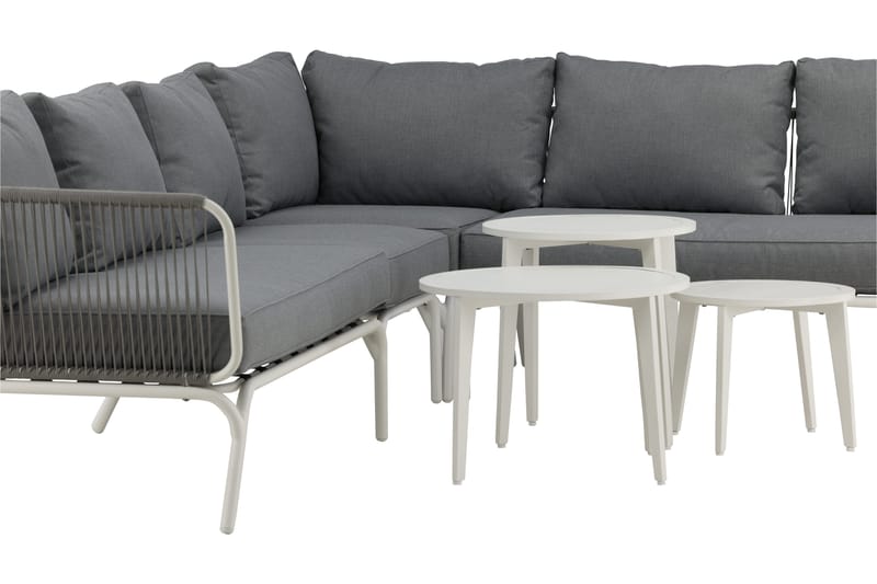 Roxo hjørnesofa hvit - Venture Home - Hagemøbler - Loungemøbler - Loungesett