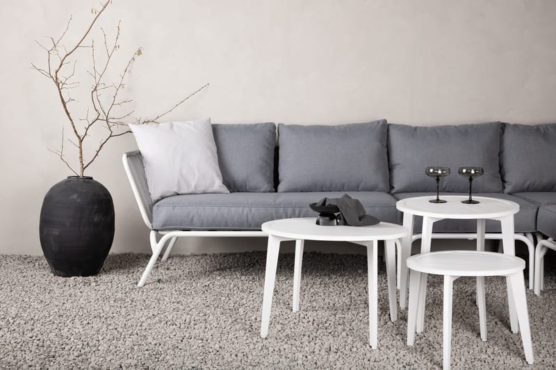 Roxo hjørnesofa hvit - Venture Home - Hagemøbler - Loungemøbler - Loungesett